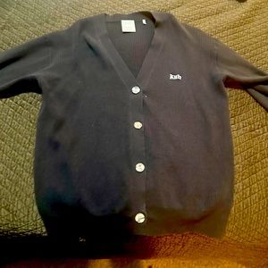 Kith brown sweater worn twice tortoise button